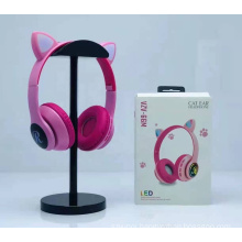 VZV-66M Foldable Wireless Cat Ears Headset Cute Cat Headphones For Girls